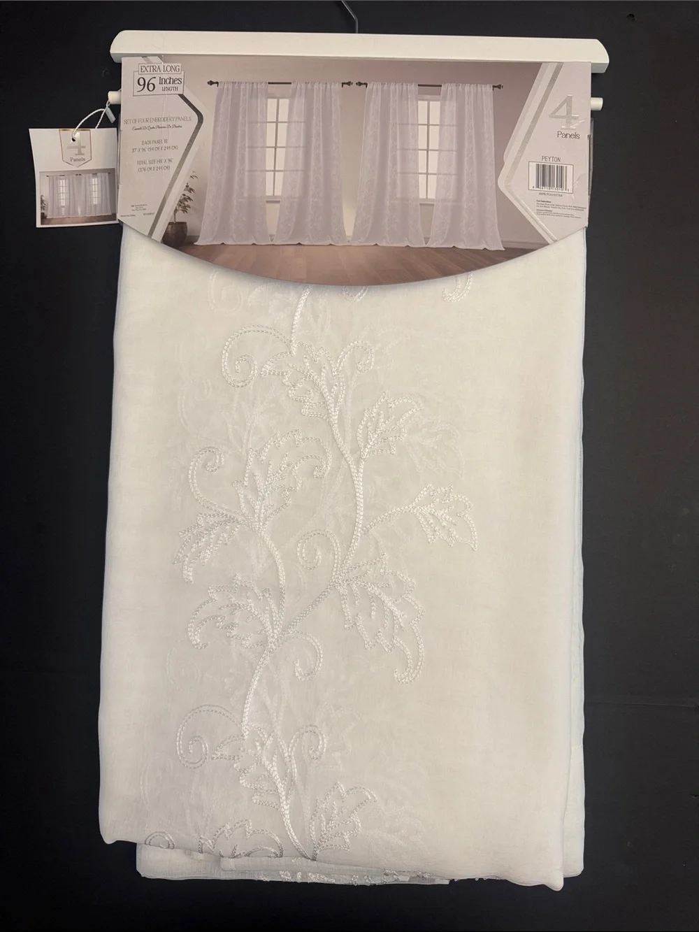 FLORA Collection Set Of Four Embroidery Panels - Extra Long - 37